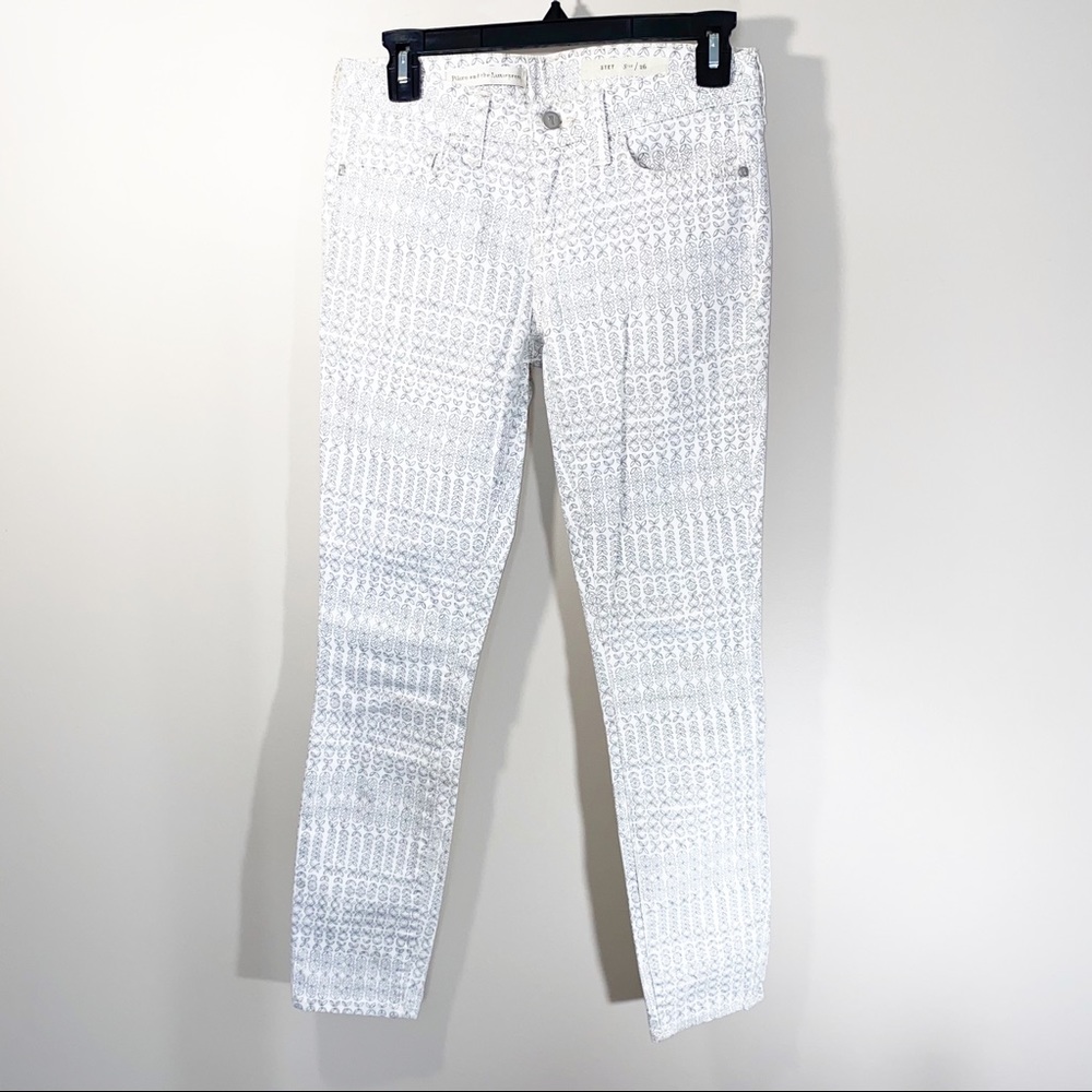 Pilcro & the Letterpress Stet Morocco print  Skinny Jeans Size 26
